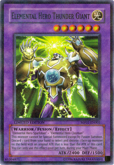 Elemental Hero Thunder Giant [MF01-EN001] Parallel Rare | GnG Games