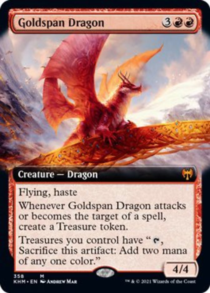 Goldspan Dragon (Extended Art) [Kaldheim] | GnG Games
