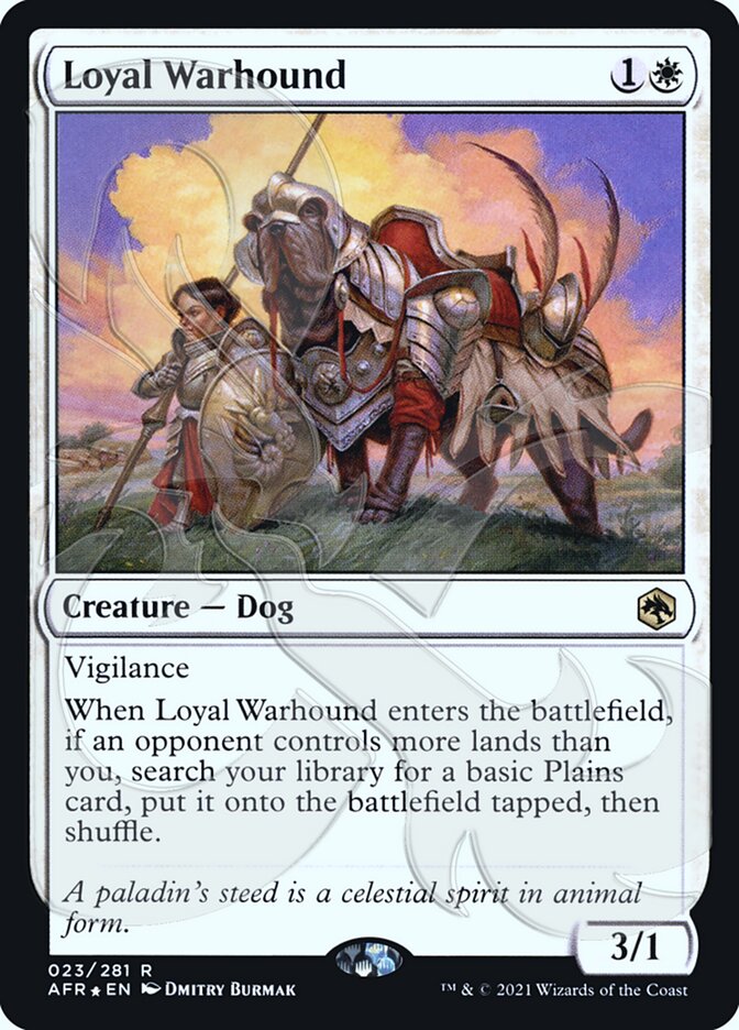 Loyal Warhound (Ampersand Promo) [Dungeons & Dragons: Adventures in the Forgotten Realms Promos] | GnG Games