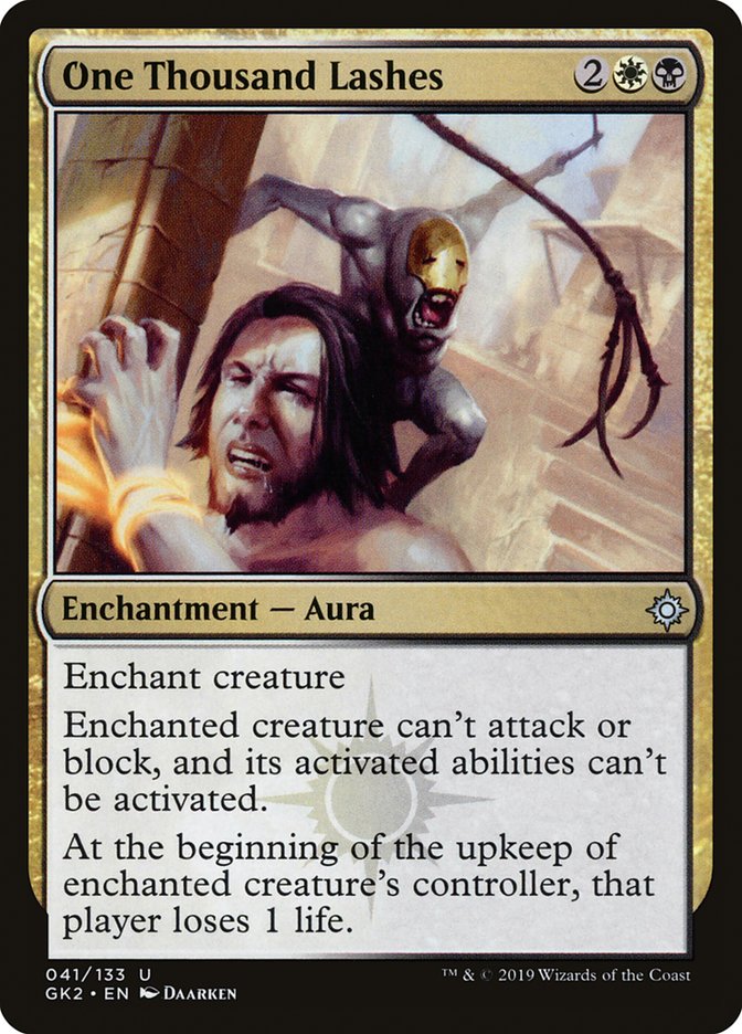 One Thousand Lashes [Ravnica Allegiance Guild Kit] | GnG Games