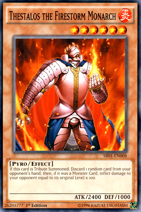 Thestalos the Firestorm Monarch [SR01-EN008] Common | GnG Games