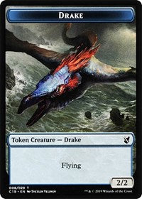 Drake // Human Double-sided Token [Commander 2019 Tokens] | GnG Games