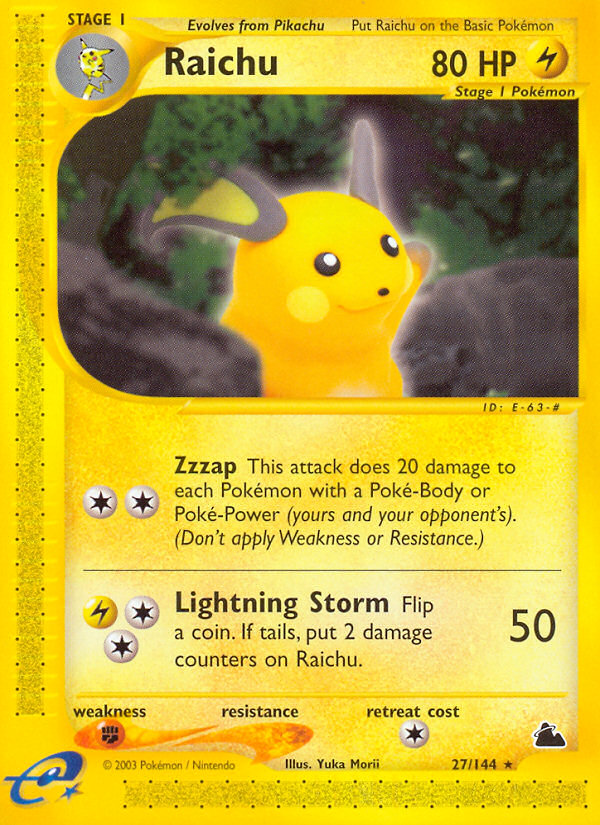 Raichu (27/144) [Skyridge] | GnG Games