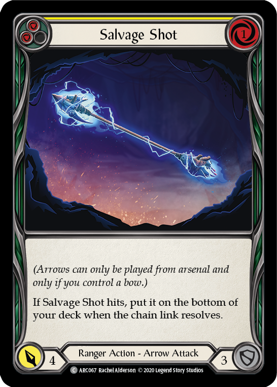 Salvage Shot (Yellow) [ARC067] Unlimited Edition Rainbow Foil | GnG Games