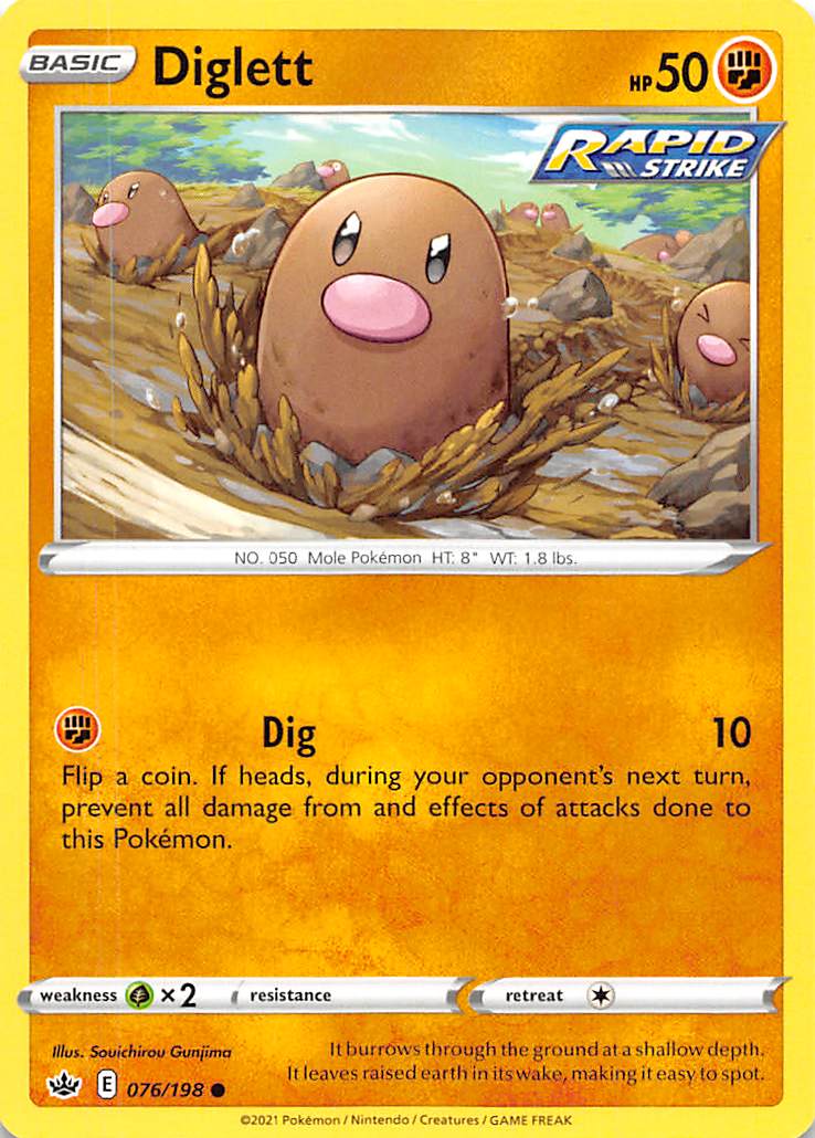 Diglett (076/198) [Sword & Shield: Chilling Reign] | GnG Games