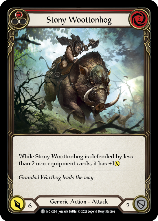 Stony Woottonhog (Red) [MON284] 1st Edition Normal | GnG Games