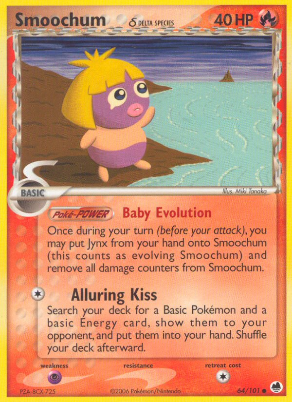 Smoochum (64/101) (Delta Species) [EX: Dragon Frontiers] | GnG Games