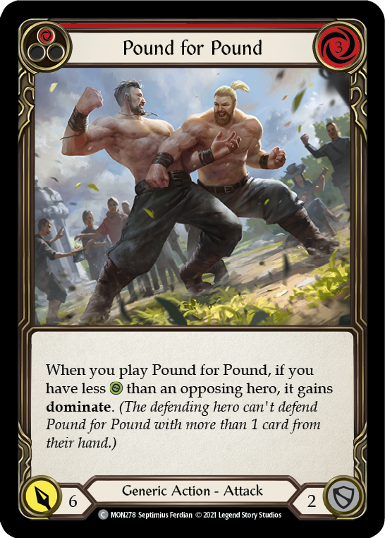 Pound for Pound (Red) [MON278] 1st Edition Normal | GnG Games