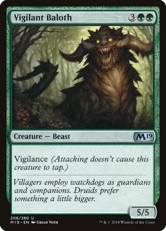 Vigilant Baloth [Core Set 2019] | GnG Games