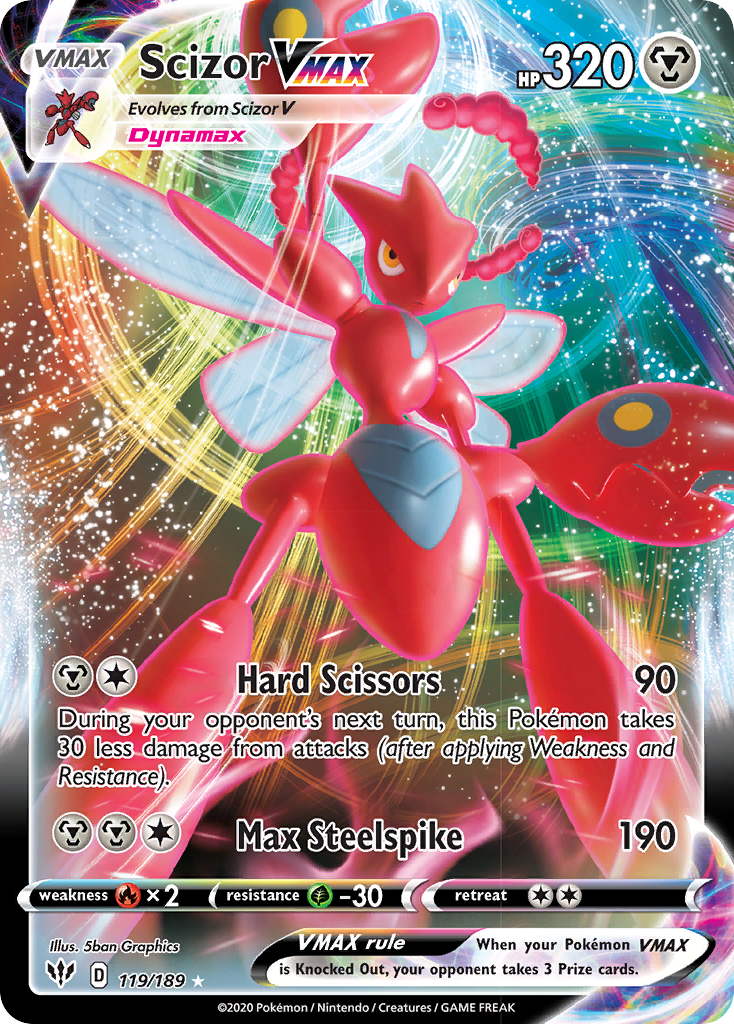 Scizor VMAX (119/189) [Sword & Shield: Darkness Ablaze] | GnG Games