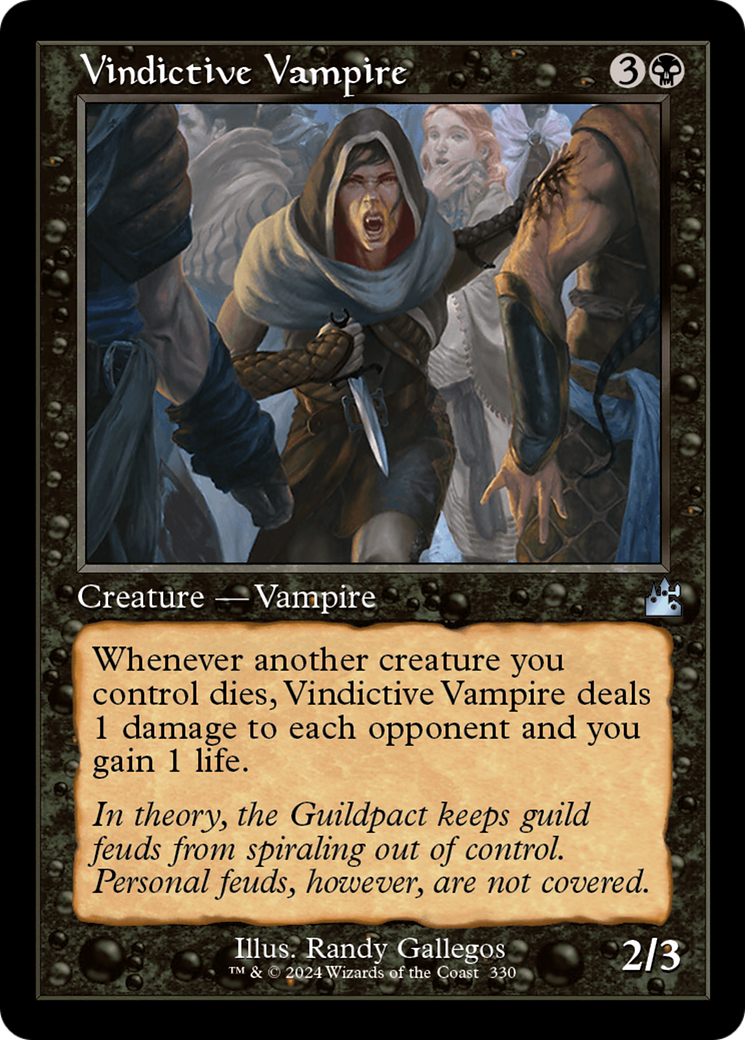 Vindictive Vampire (Retro Frame) [Ravnica Remastered] | GnG Games