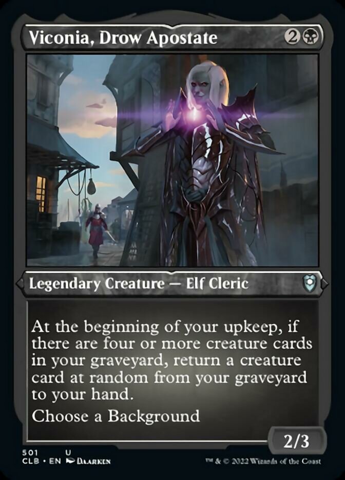 Viconia, Drow Apostate (Foil Etched) [Commander Legends: Battle for Baldur's Gate] | GnG Games