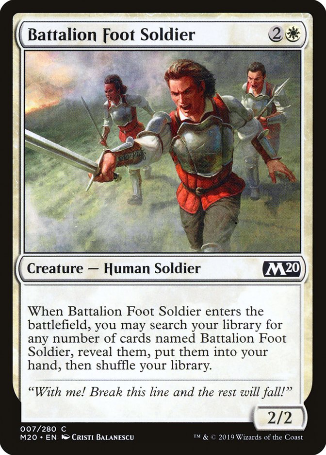 Battalion Foot Soldier [Core Set 2020] | GnG Games