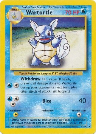 Wartortle (42/102) [Base Set Unlimited] | GnG Games