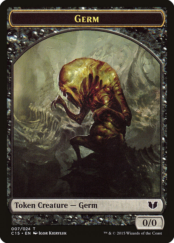 Frog Lizard // Germ Double-Sided Token [Commander 2015 Tokens] | GnG Games