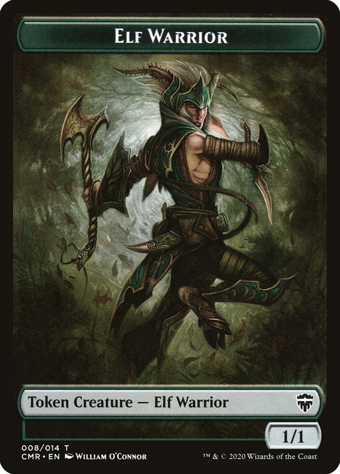 Angel // Elf Warrior Token [Commander Legends Tokens] | GnG Games