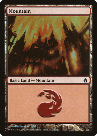 Mountain (34) [Premium Deck Series: Fire and Lightning] | GnG Games