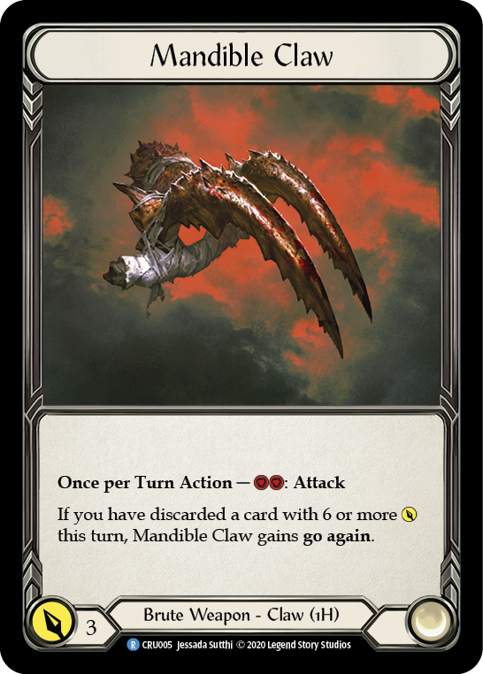 Mandible Claw [CRU005] 1st Edition Normal | GnG Games