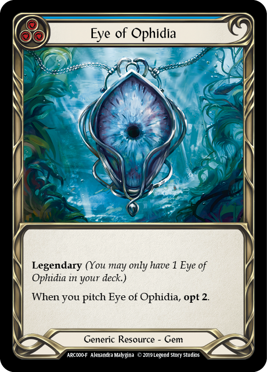 Eye of Ophidia [ARC000-F] 1st Edition Cold Foil | GnG Games