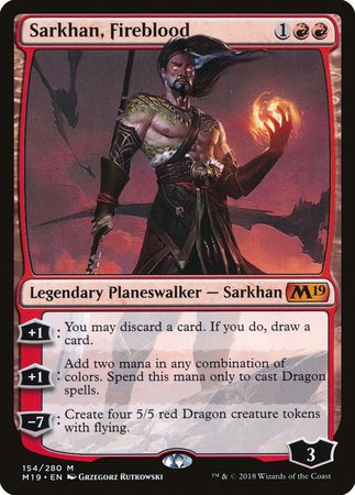 Sarkhan, Fireblood [Core Set 2019] | GnG Games