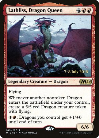 Lathliss, Dragon Queen [Core Set 2019 Promos] | GnG Games