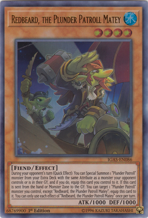 Redbeard, the Plunder Patroll Matey [IGAS-EN086] Ultra Rare | GnG Games