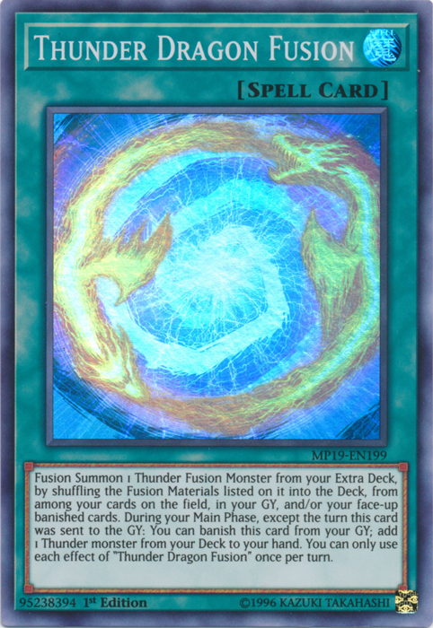 Thunder Dragon Fusion [MP19-EN199] Super Rare | GnG Games