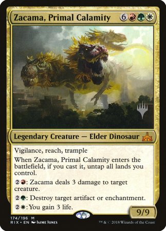 Zacama, Primal Calamity [Rivals of Ixalan Promos] | GnG Games