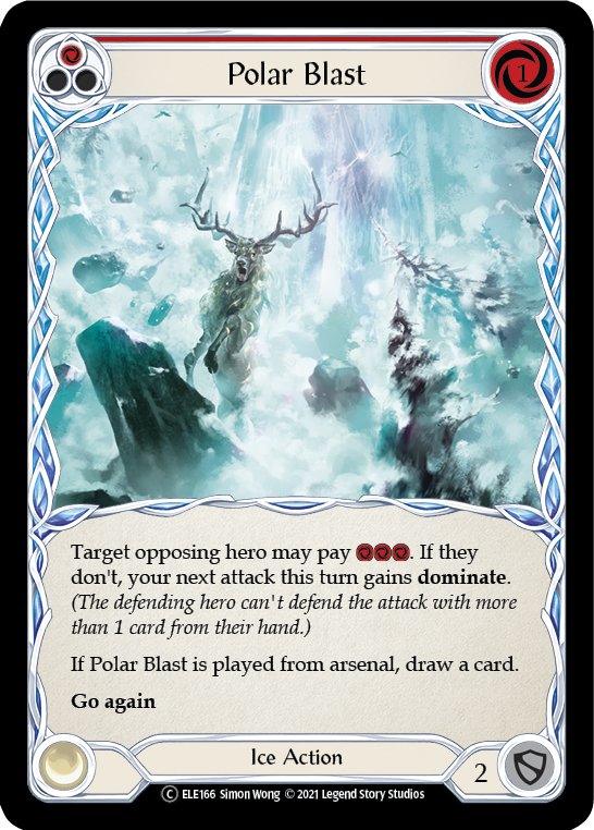 Polar Blast (Red) [U-ELE166] Unlimited Rainbow Foil | GnG Games