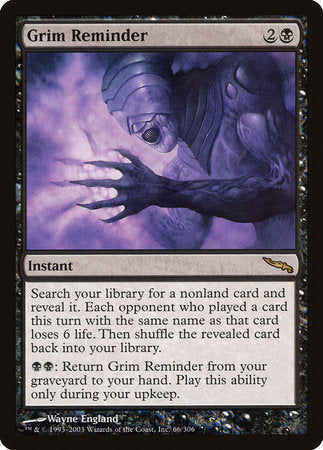 Grim Reminder [Mirrodin] | GnG Games