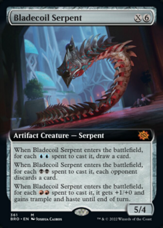 Bladecoil Serpent (Extended Art) [The Brothers' War] | GnG Games