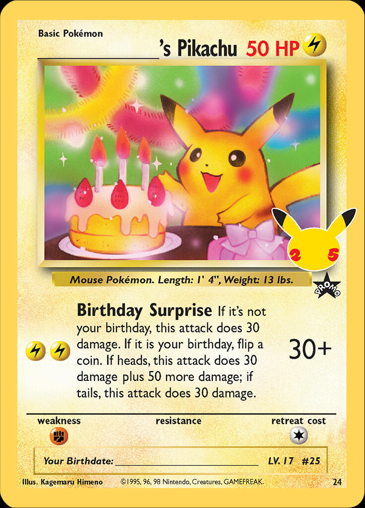 _____'s Pikachu (24) [Celebrations: 25th Anniversary - Classic Collection] | GnG Games