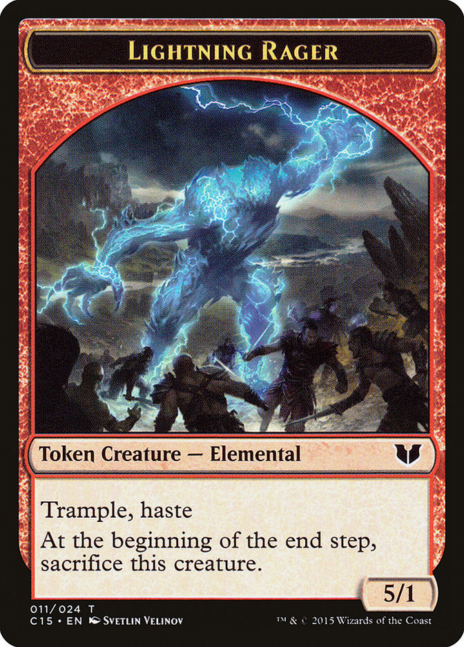 Lightning Rager // Lightning Rager Double-Sided Token [Commander 2015 Tokens] | GnG Games