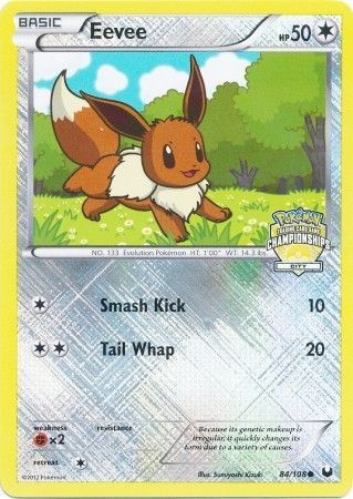 Eevee (84/108) (City Championship Promo) [Black & White: Dark Explorers] | GnG Games