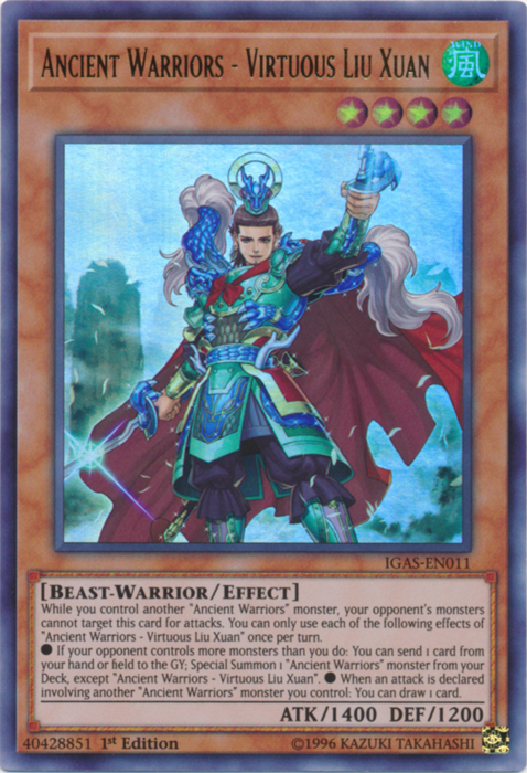 Ancient Warriors - Virtuous Liu Xuan [IGAS-EN011] Ultra Rare | GnG Games