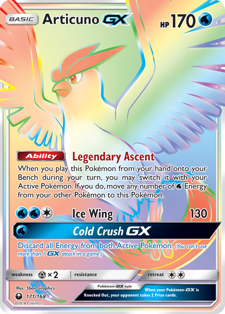 Articuno GX (171/168) [Sun & Moon: Celestial Storm] | GnG Games