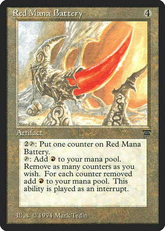 Red Mana Battery [Legends] | GnG Games