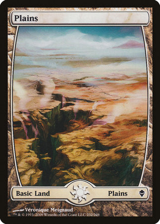 Plains (232) - Full Art [Zendikar] | GnG Games