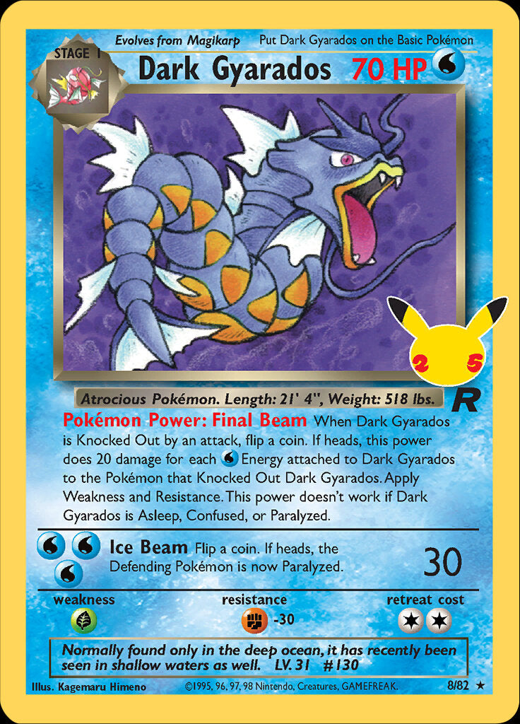 Dark Gyarados (8/82) [Celebrations: 25th Anniversary - Classic Collection] | GnG Games