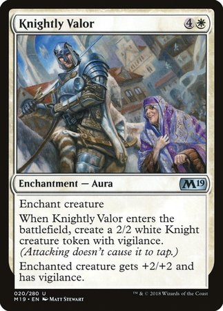 Knightly Valor [Core Set 2019] | GnG Games