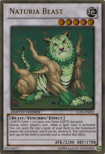 Naturia Beast [GLD5-EN032] Gold Rare | GnG Games