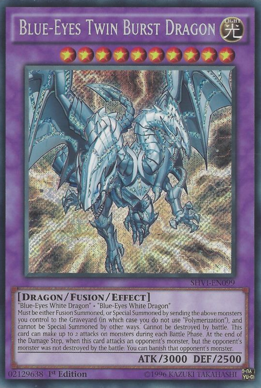 Blue-Eyes Twin Burst Dragon [SHVI-EN099] Secret Rare | GnG Games