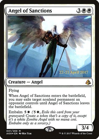 Angel of Sanctions [Amonkhet Promos] | GnG Games