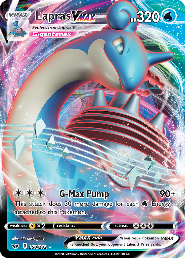 Lapras VMAX (050/202) [Sword & Shield: Base Set] | GnG Games