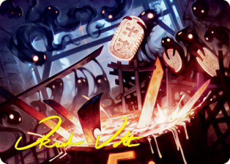Smoke Spirits' Aid Art Card (Gold-Stamped Signature) [Kamigawa: Neon Dynasty Art Series] | GnG Games