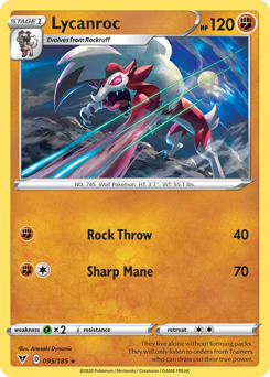 Lycanroc (095/185) [Sword & Shield: Vivid Voltage] | GnG Games