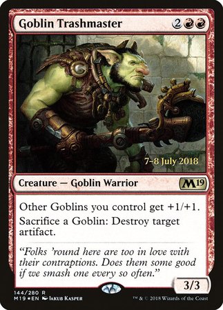 Goblin Trashmaster [Core Set 2019 Promos] | GnG Games