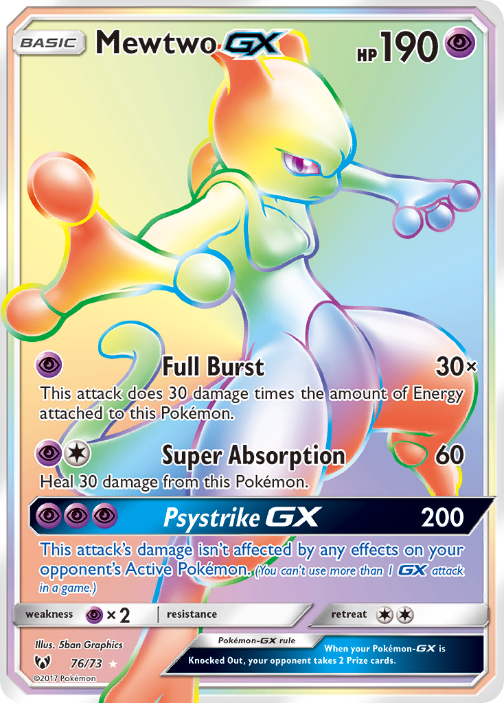 Mewtwo GX (76/73) [Sun & Moon: Shining Legends] | GnG Games