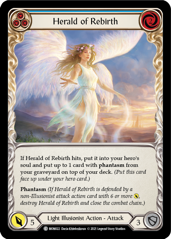 Herald of Rebirth (Blue) [MON022] 1st Edition Normal | GnG Games