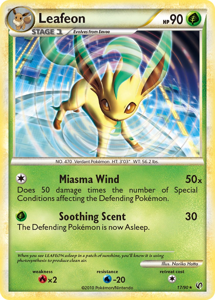 Leafeon (17/90) [HeartGold & SoulSilver: Undaunted] | GnG Games
